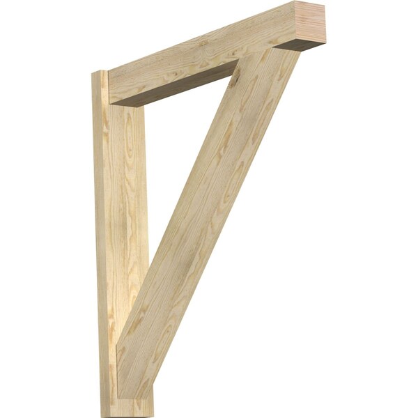 Ekena Millwork Traditional Block Rough Sawn Outlooker, Douglas Fir, 6"W x 36"D x 40"H OUT06X36X40TRA05RDF - main